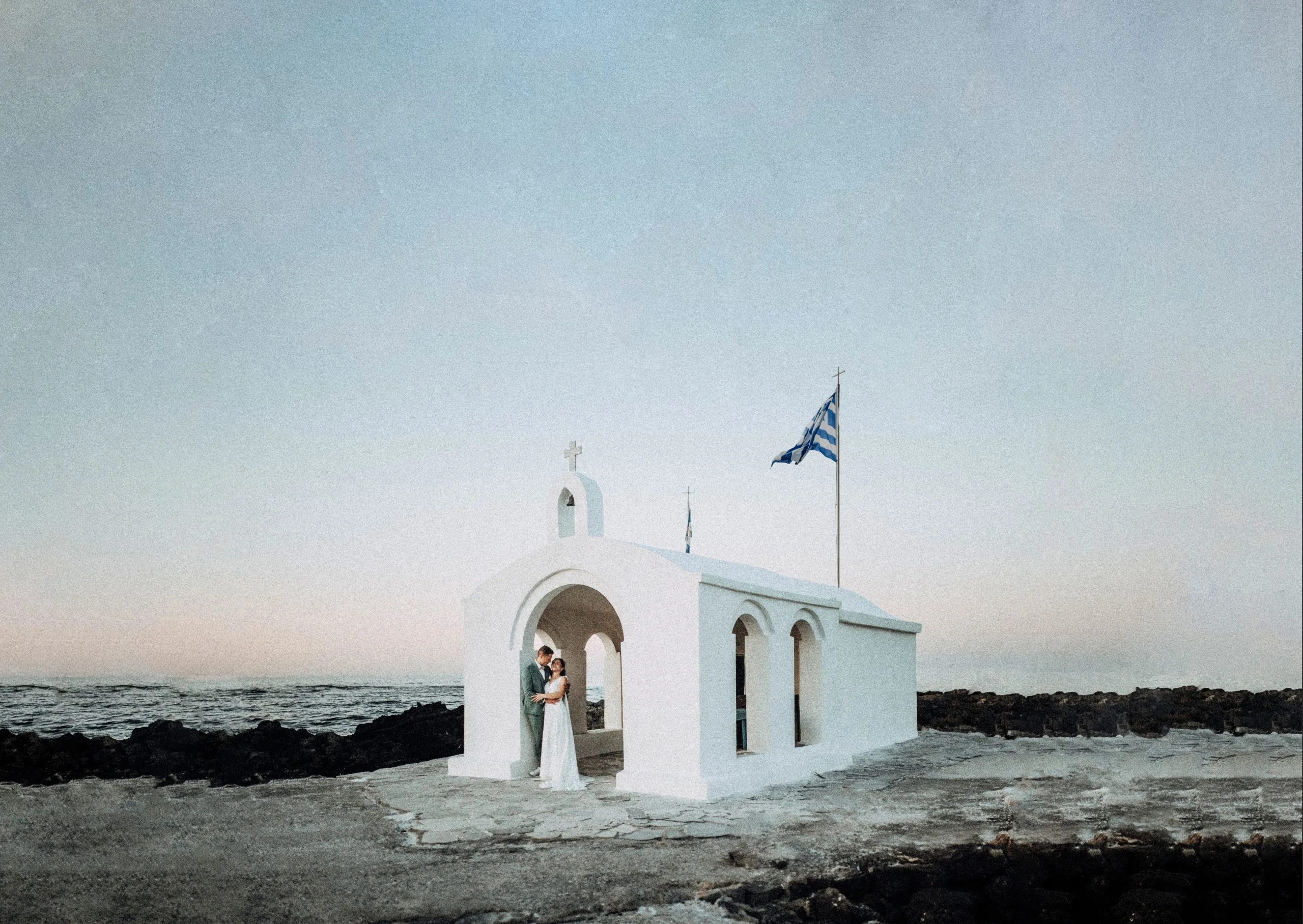 Mariage en Grèce chapelle Saint-Nicolas de Georgioúpoli