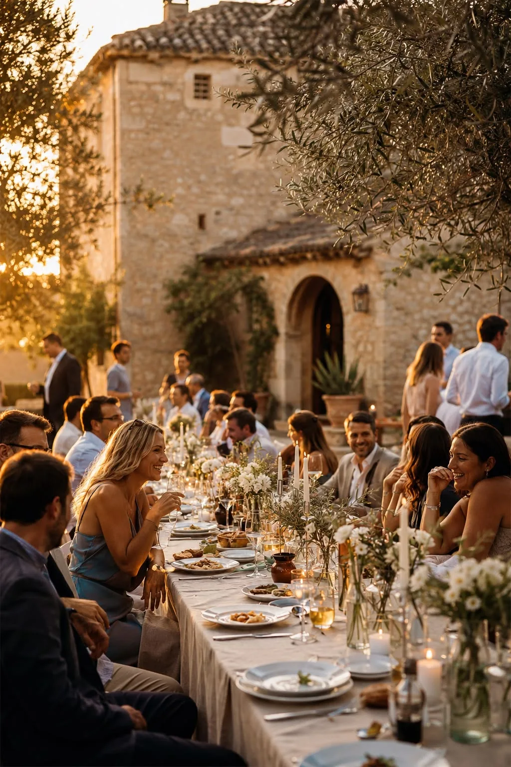 longues tablée italienne