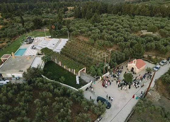 Athali Estate, lieu de mariage avec chapelle et paysages de montagne en Crète