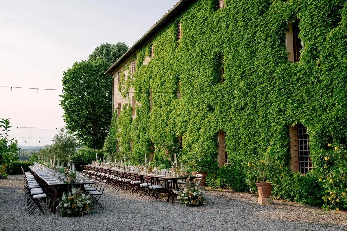 Borgo Santo Pietro, domaine de campagne pour un mariage dans les jardins en Toscane