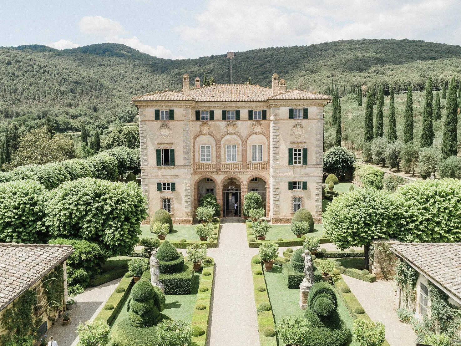 Villa Cetinale, villa historique et jardins pour un mariage près de Sienne en Toscane