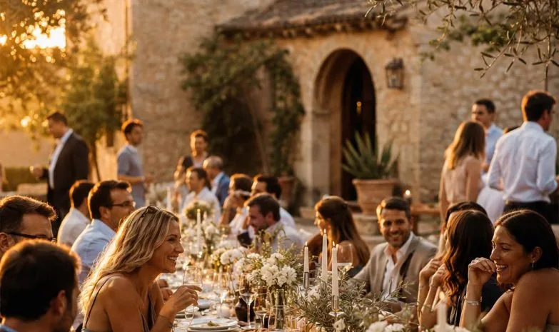 longues tablée italienne